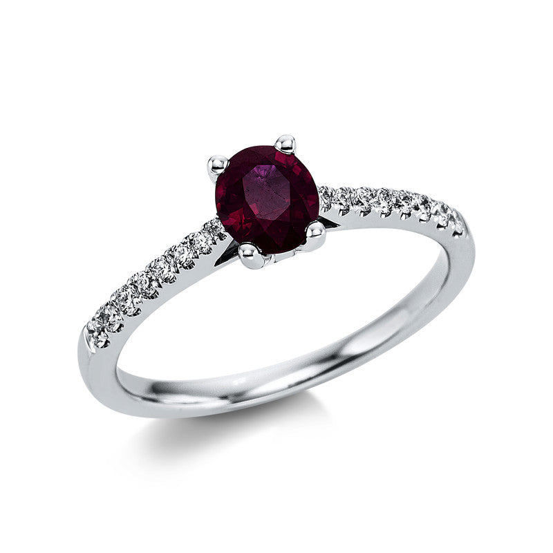 Farbstein Classic Ring Weißgold 18kt Ref-1W297