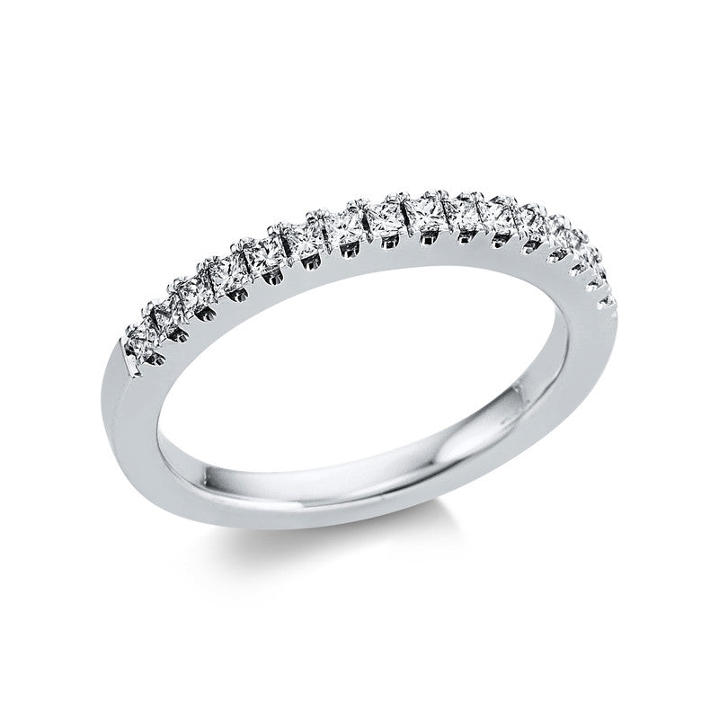 Memoire halb Ring Weißgold 18kt 0,36ct
