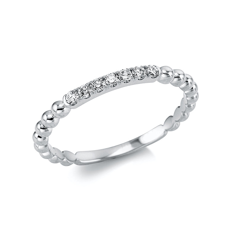 Modern Woman Ring Weißgold 18kt 0,13ct