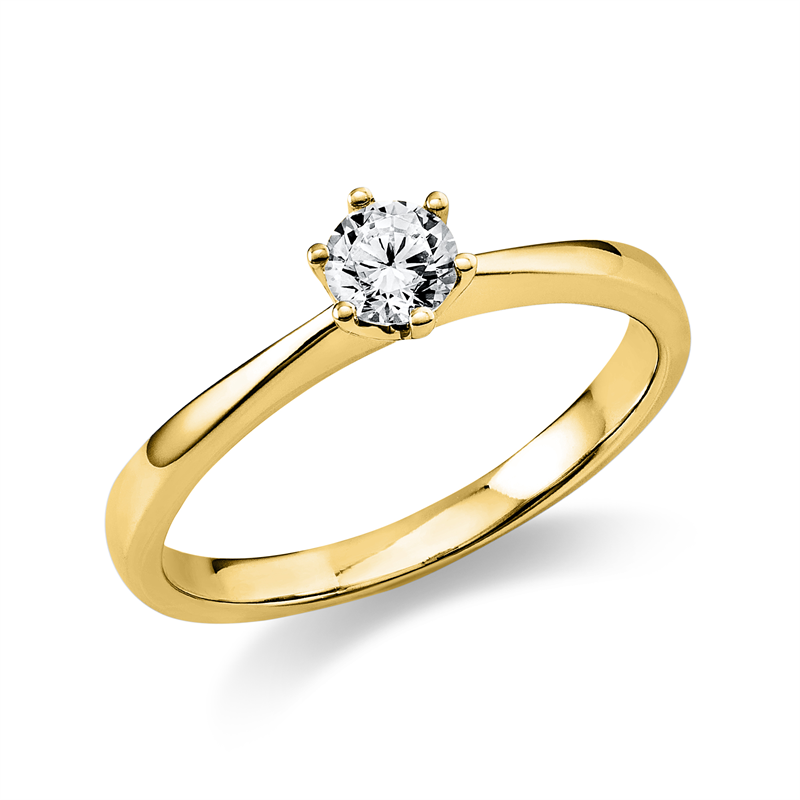 Solitaire Ring Gelbgold 18kt 0,25ct
