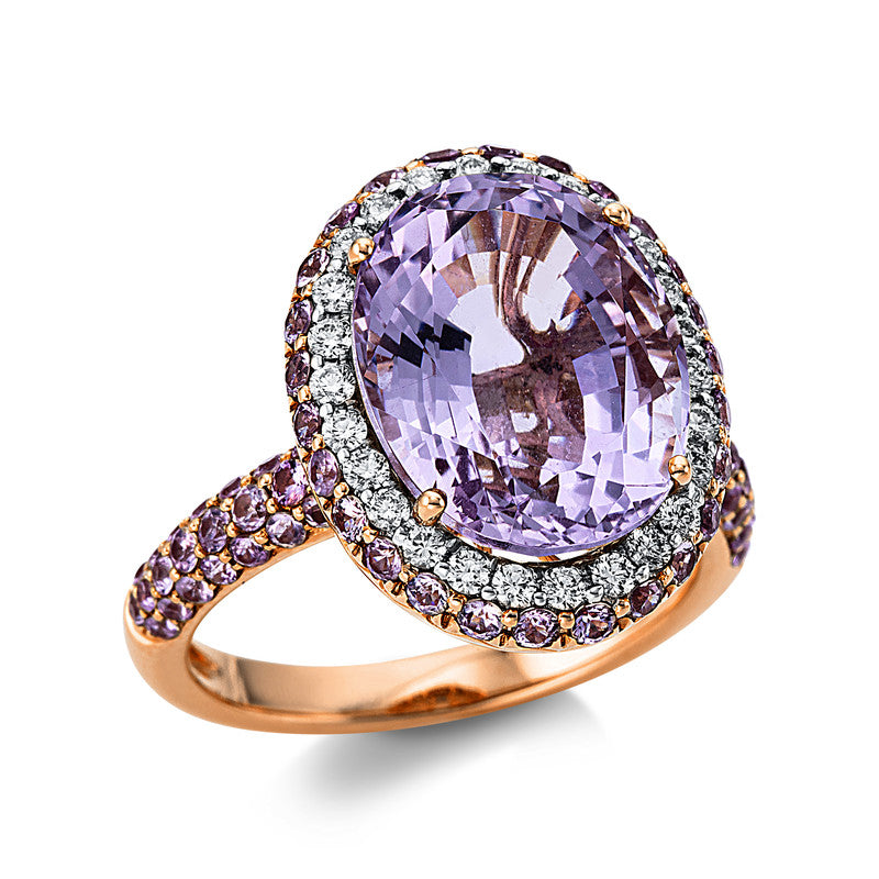 Farbstein Classic Ring Rotgold / Weißgold 18kt Ref-1Y865