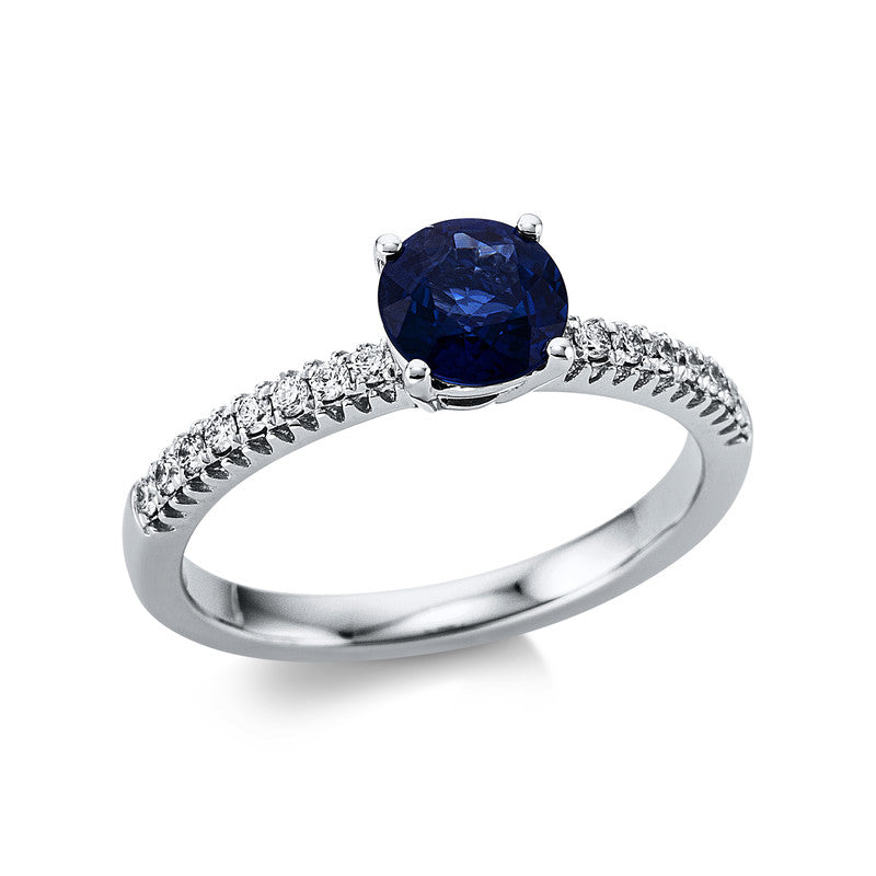 Farbstein Classic Ring Weißgold 18kt Ref-1Y982