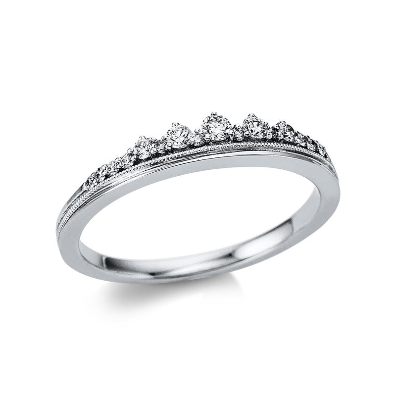 Modern Woman Ring Weißgold 18kt 0,18ct