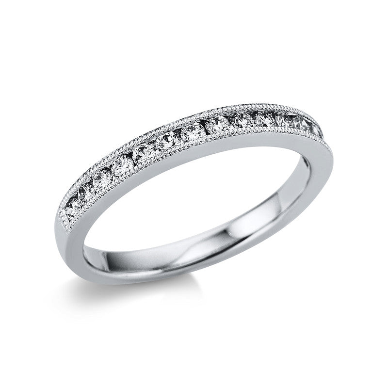 Memoire halb Ring Weißgold 18kt 0,31ct