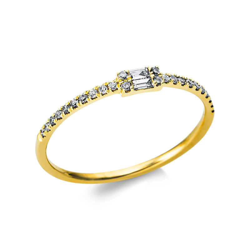 Baguette Ring Gelbgold 18kt 0,12ct