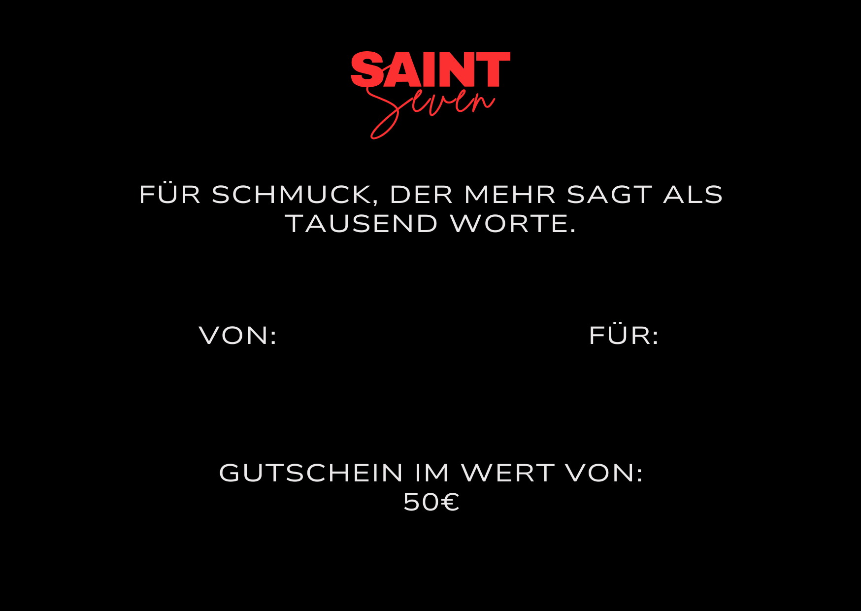 SAINT SEVEN Gift Card