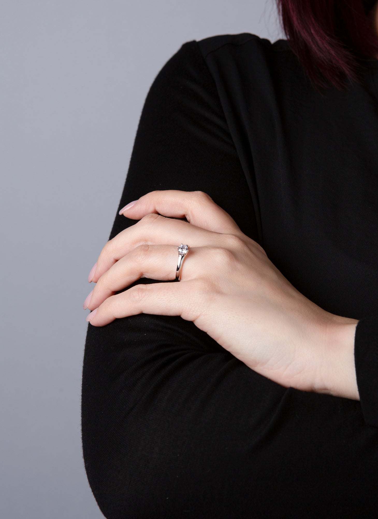 Solitaire Ring Weißgold 18kt 0,5ct