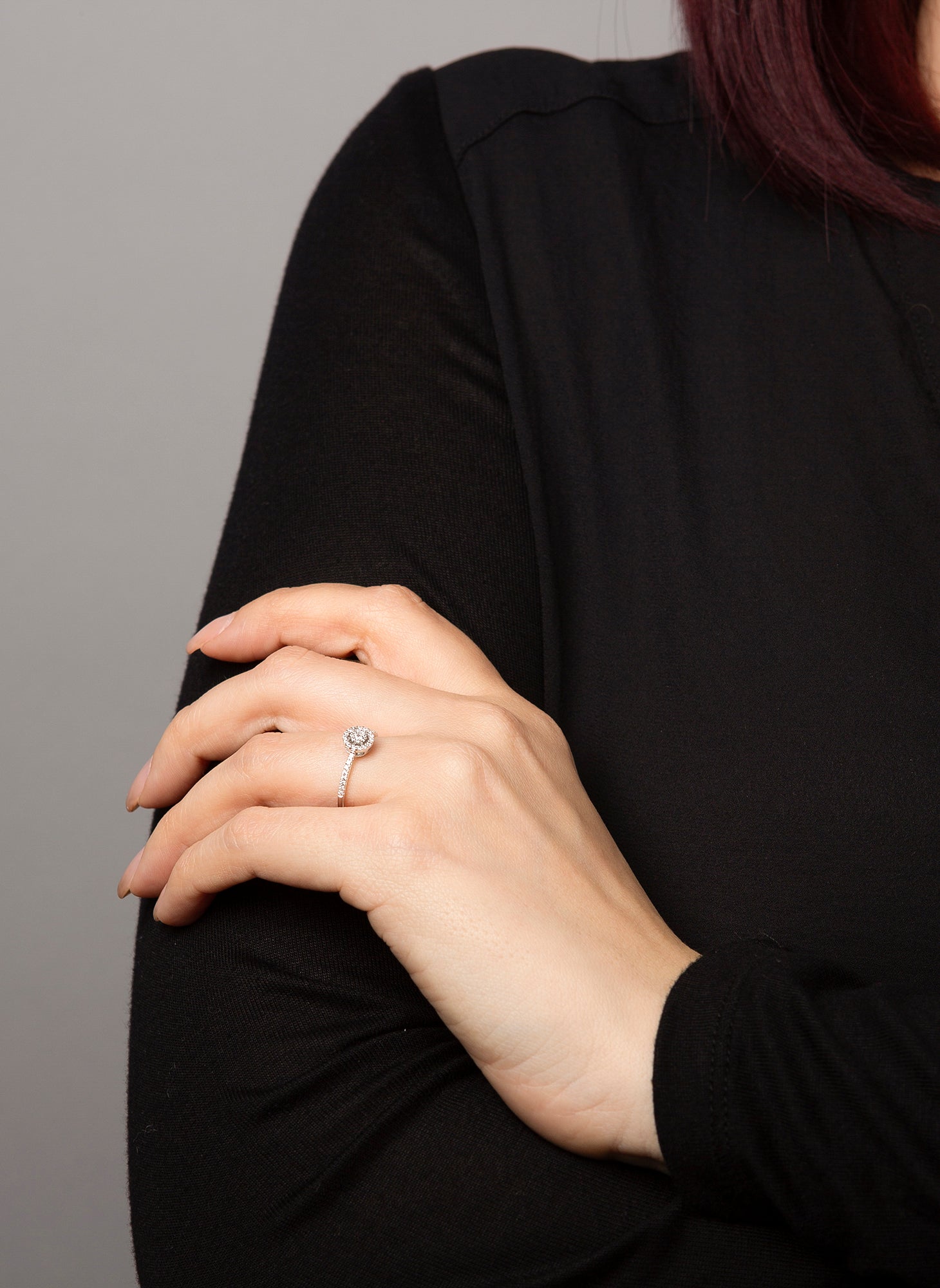 Illusion Classic Ring Weißgold 18kt 0,2ct