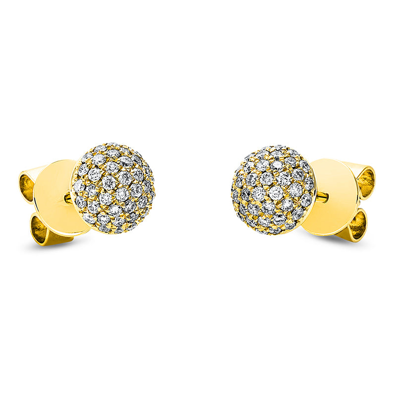 Pavé Ohrstecker Weißgold 18kt 0,42ct