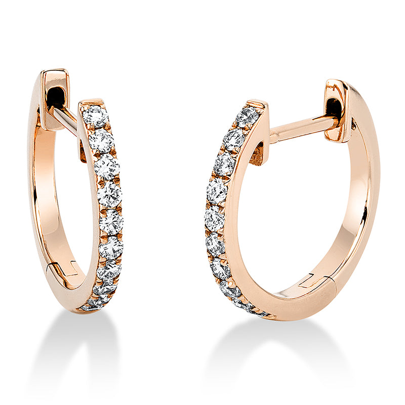 Modern Woman Creolen Weißgold 18kt 0,22ct