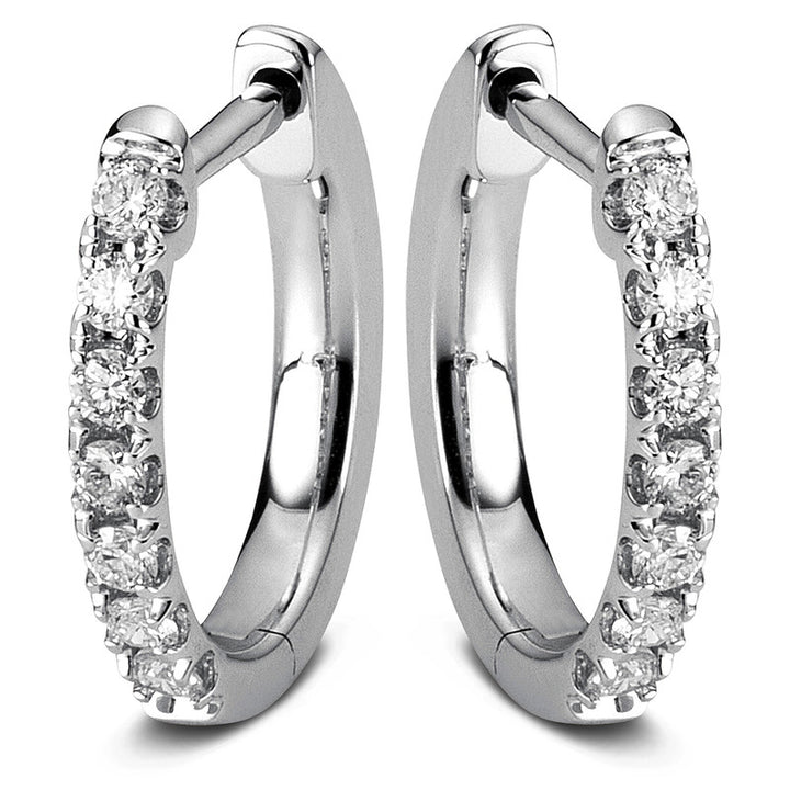 Modern Woman Creolen Weißgold 14kt Ref-2A289