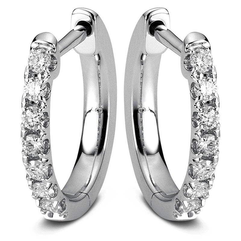 Modern Woman Creolen Weißgold 14kt Ref-2A289