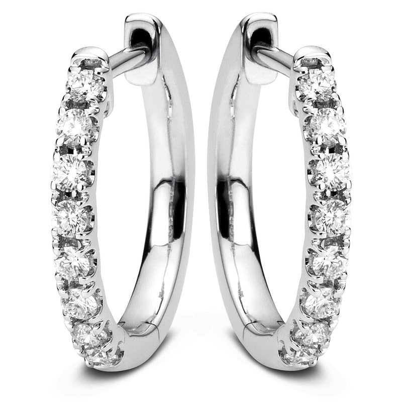 Modern Woman Creolen Weißgold 14kt Ref-2A290