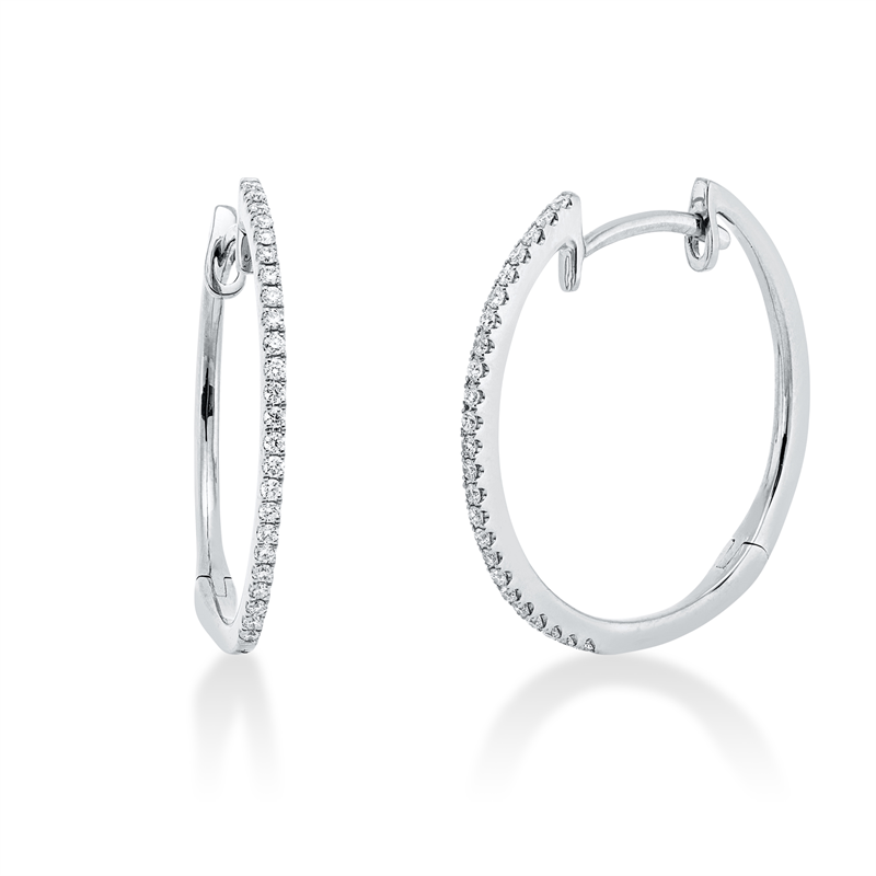 Modern Woman Creolen Weißgold 18kt Ref-2A373