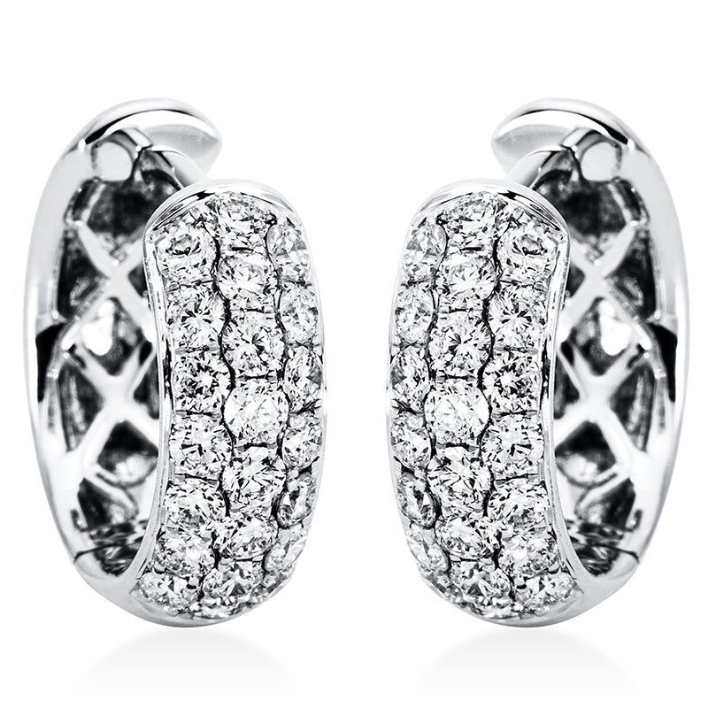 Pavé Creolen Weißgold 18kt 0,9ct