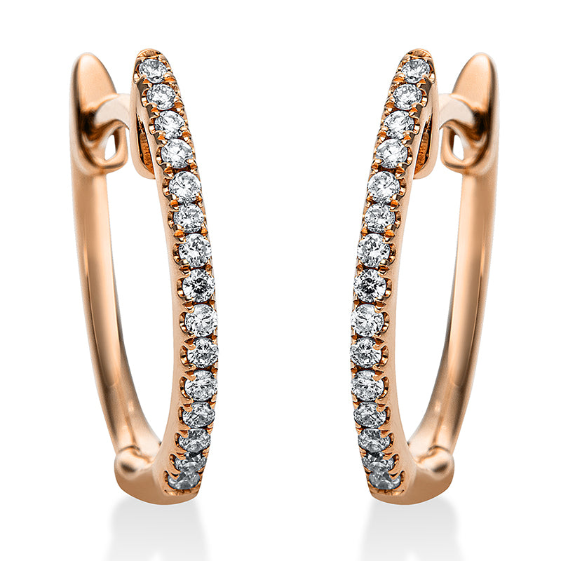 Modern Woman Creolen Rotgold 18kt 0,09ct