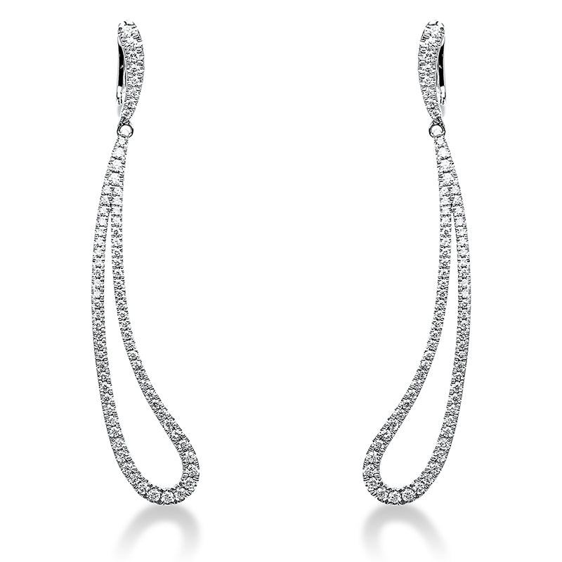 Modern Woman Ohrschmuck Weißgold 14kt 1,01ct