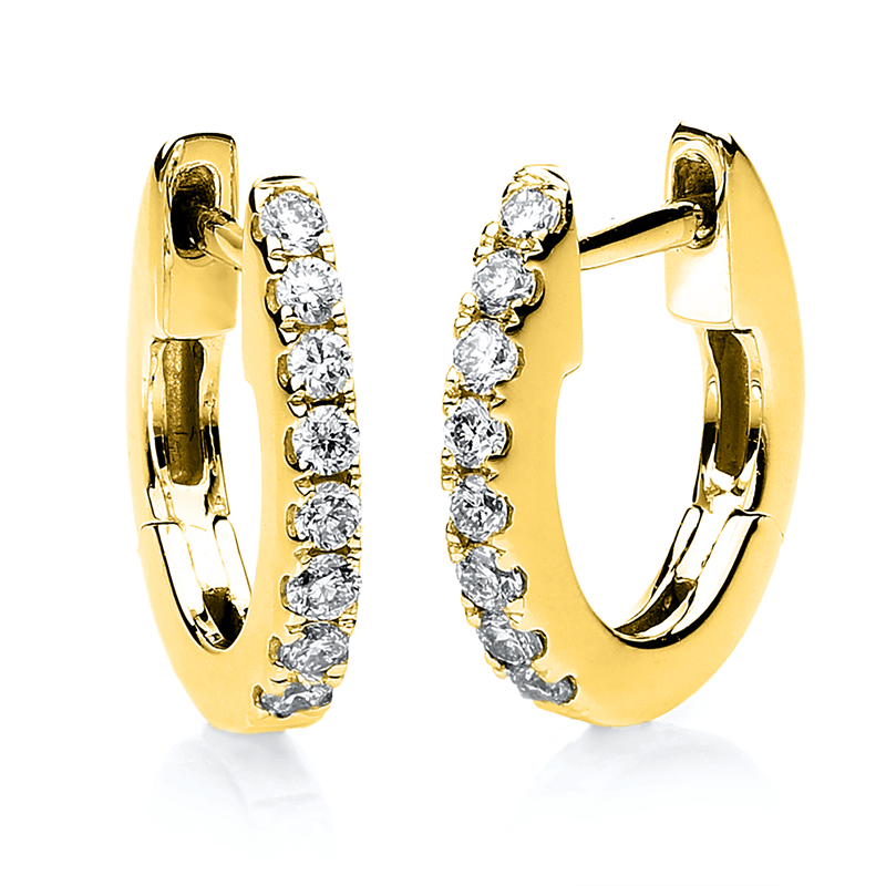 Modern Woman Creolen Weißgold 18kt 0,16ct