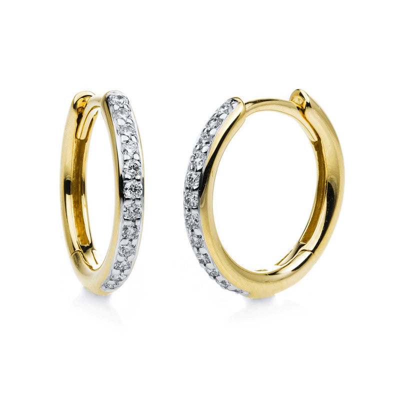 Modern Woman Creolen Weißgold 18kt 0,17ct