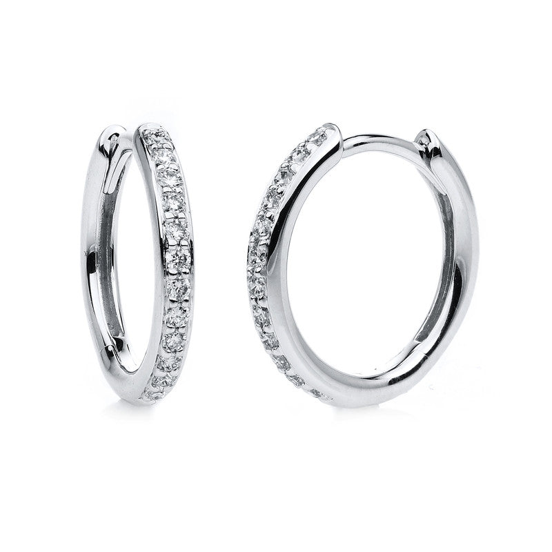 Modern Woman Creolen Weißgold 18kt 0,17ct
