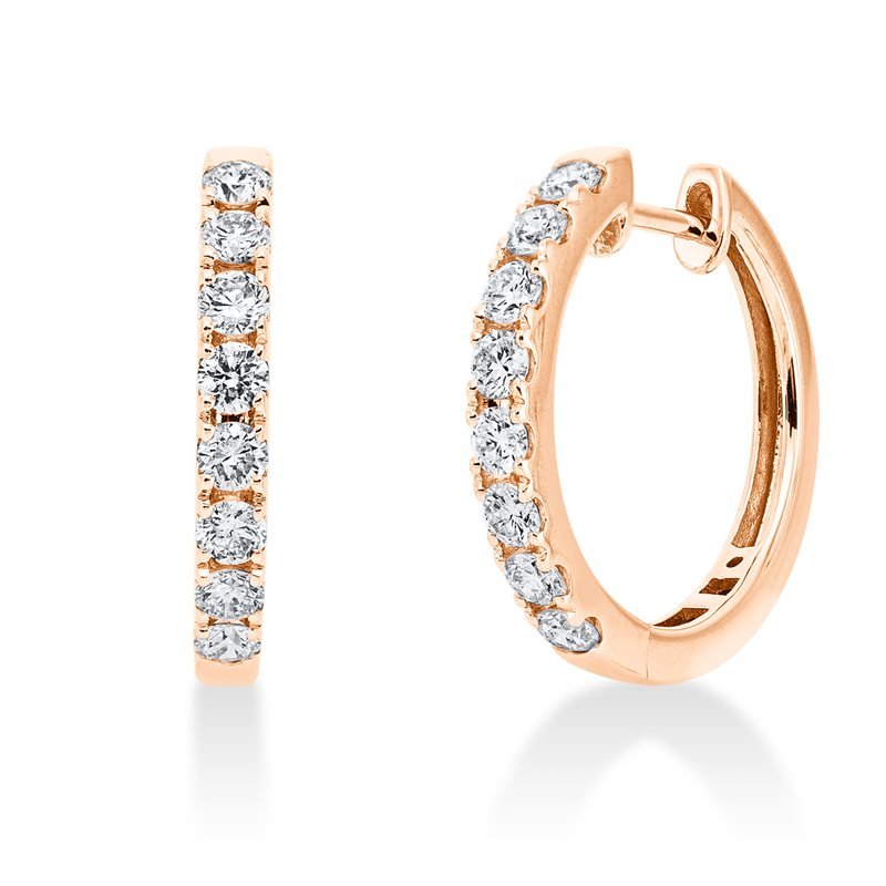 Modern Woman Creolen Weißgold 18kt 0,76ct