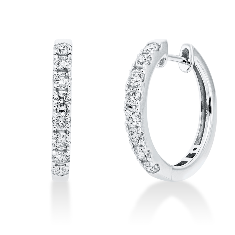 Modern Woman Creolen Weißgold 18kt 0,76ct