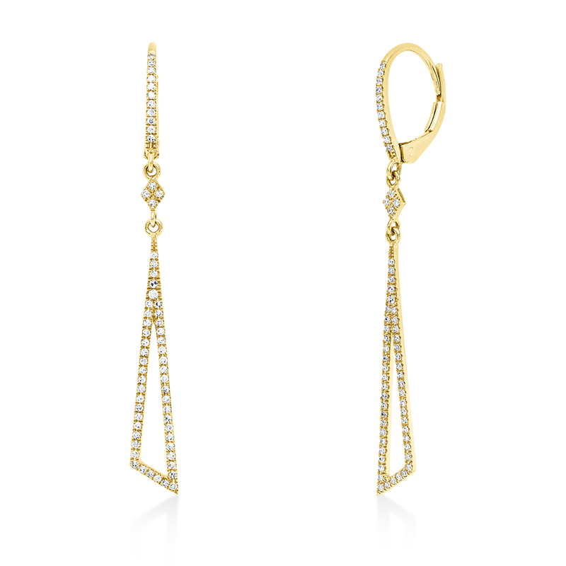 Modern Woman Ohrschmuck Gelbgold 18kt 0,3ct