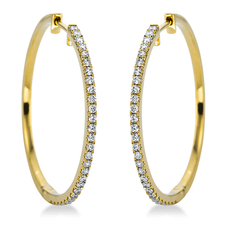 Modern Woman Creolen Gelbgold 18kt 0,51ct