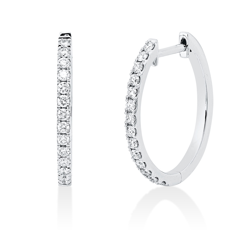 Modern Woman Creolen Weißgold 18kt 0,39ct