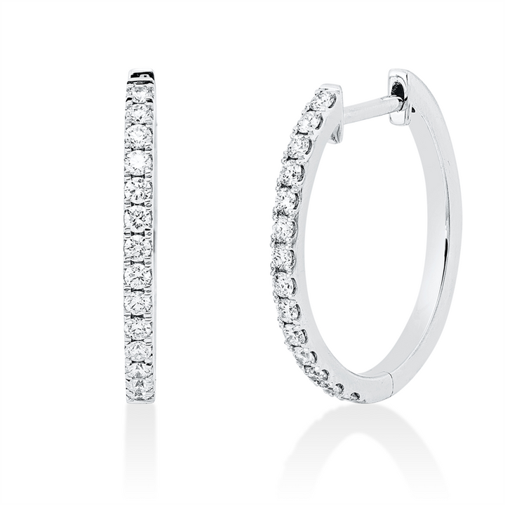 Modern Woman Creolen Weißgold 18kt Ref-2D679