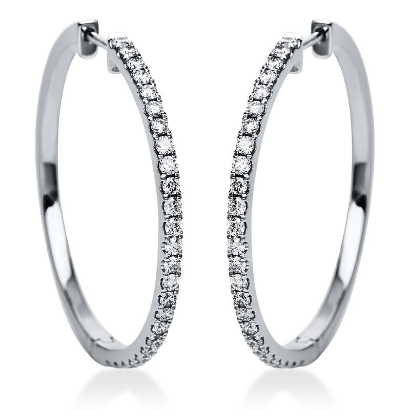 Modern Woman Creolen Weißgold 18kt 0,7ct