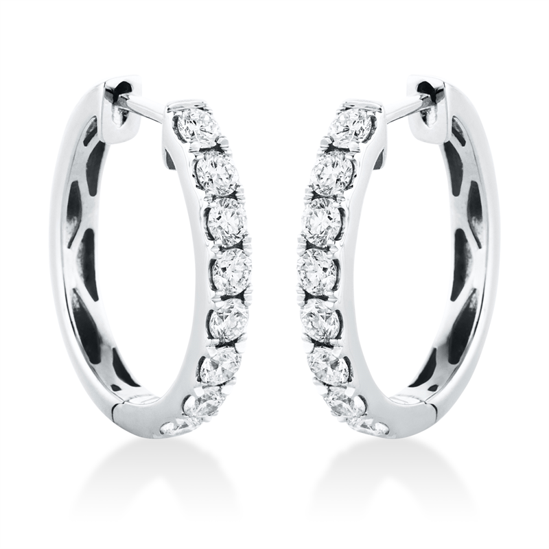 Modern Woman Creolen Weißgold 18kt Ref-2D689