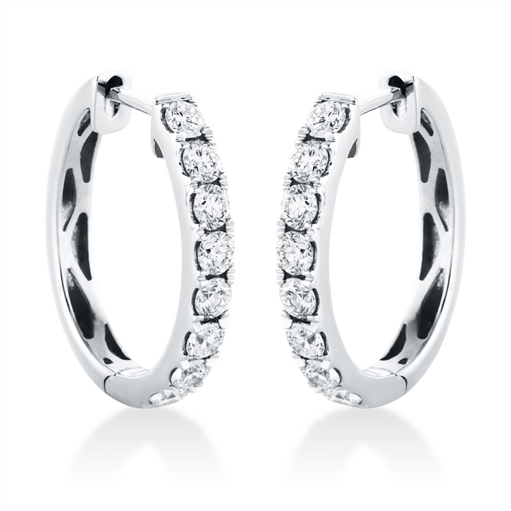 Modern Woman Creolen Weißgold 18kt Ref-2D689