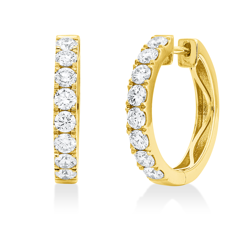 Exklusiv Creolen Gelbgold 18kt Ref-2D692