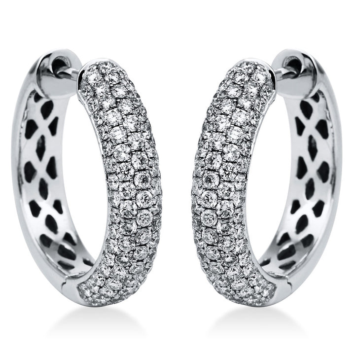 Pavé Creolen Weißgold 18kt Ref-2D712