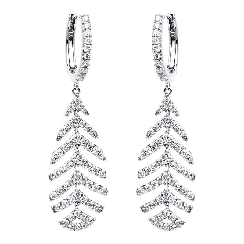 Modern Woman Ohrschmuck Weißgold 18kt 1,22ct