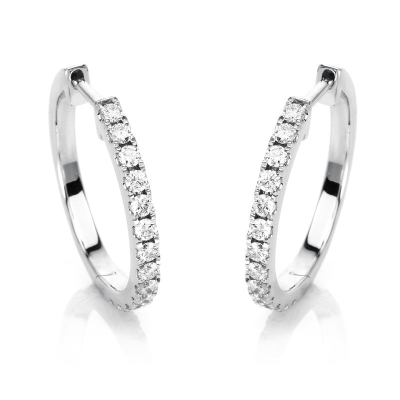 Modern Woman Creolen Weißgold 18kt Ref-2E453