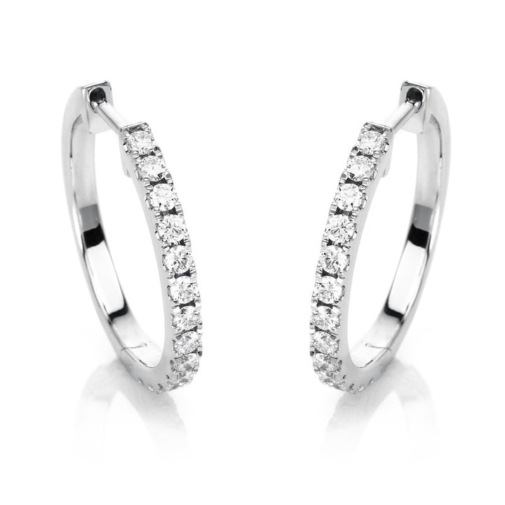 Modern Woman Creolen Weißgold 18kt Ref-2E453