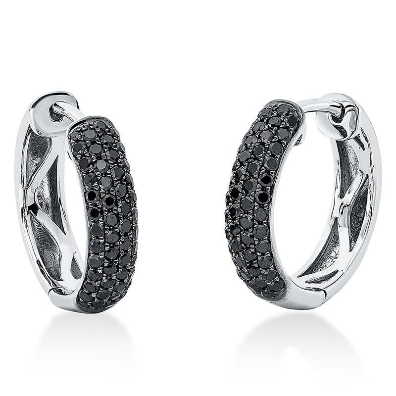 Pavé Creolen Weißgold 18kt 0,68ct