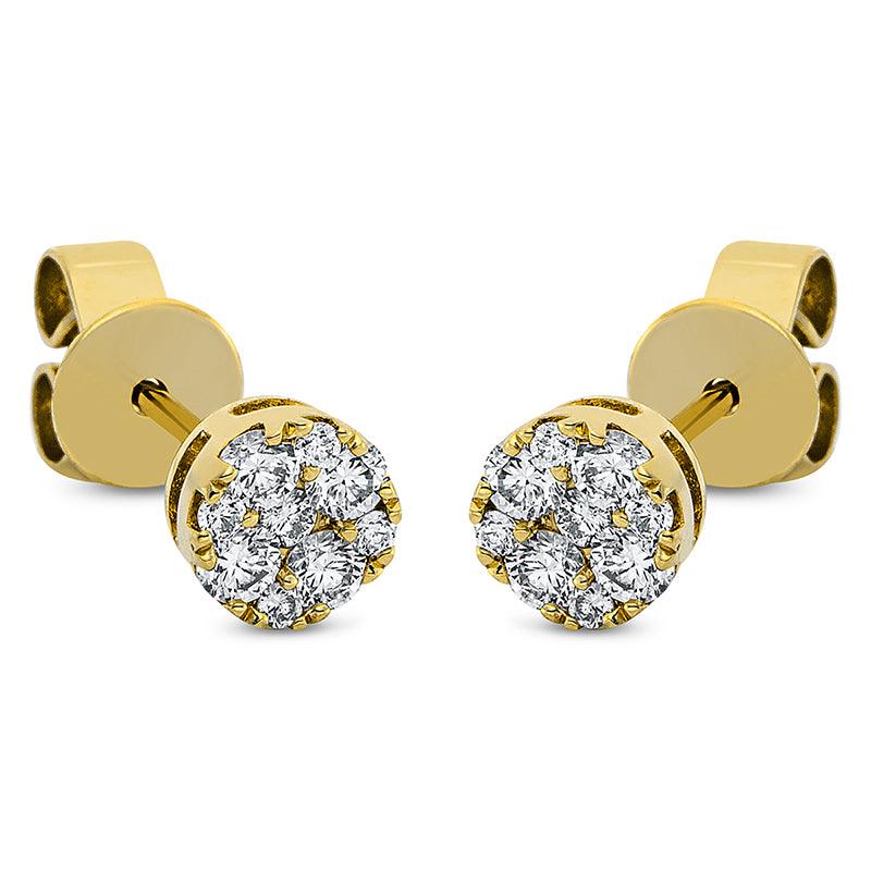 Illusion Classic Ohrstecker Weißgold 18kt 0,35ct