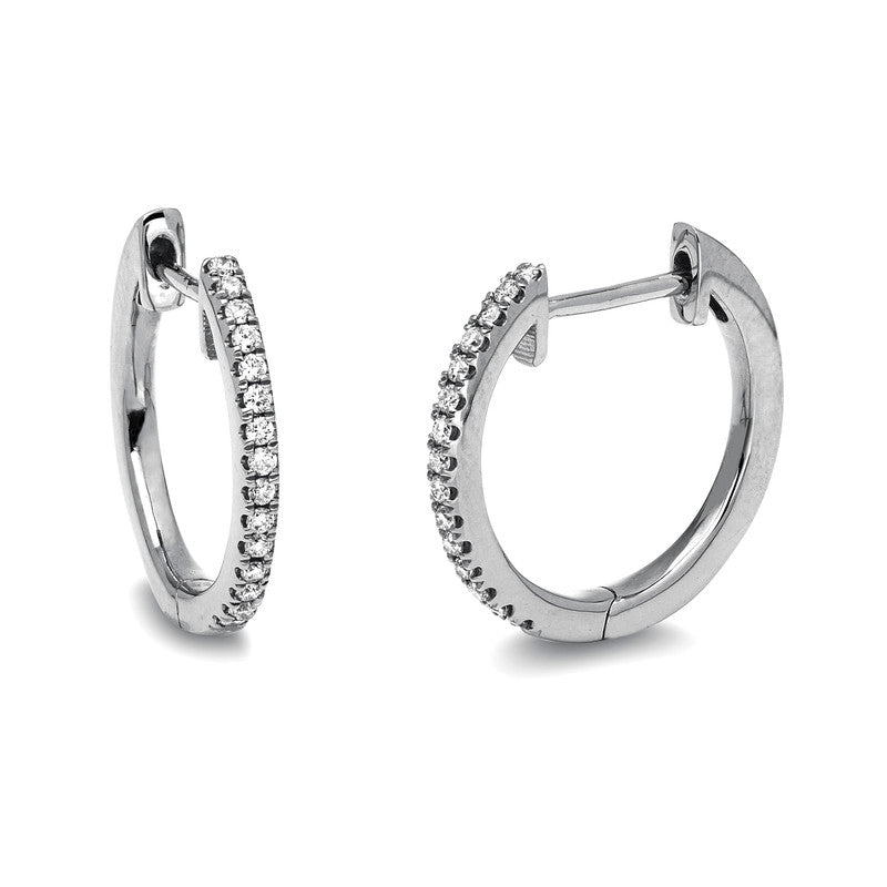 Modern Woman Creolen Weißgold 18kt 0,12ct