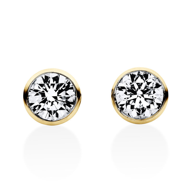 Solitaire Ohrstecker Weißgold 18kt 0,4ct