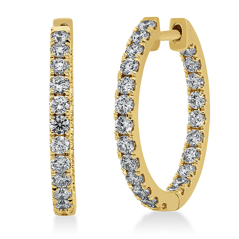 Modern Woman Creolen Gelbgold 18kt Ref-2F103