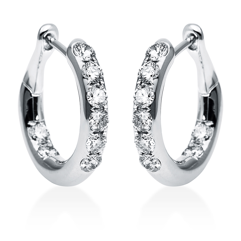 Modern Woman Creolen Weißgold 18kt 0,75ct