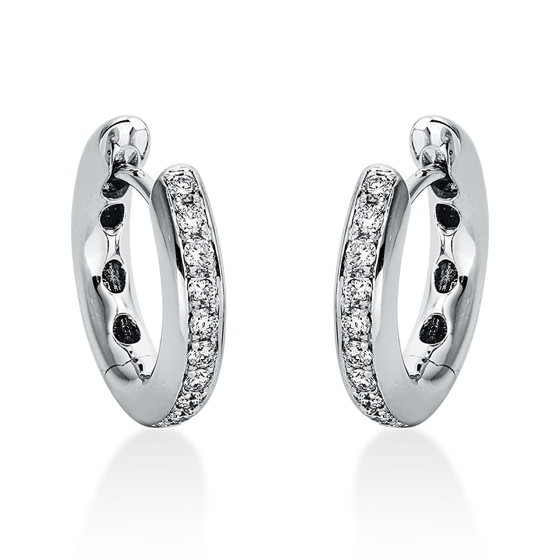Modern Woman Creolen Weißgold 18kt 0,24ct