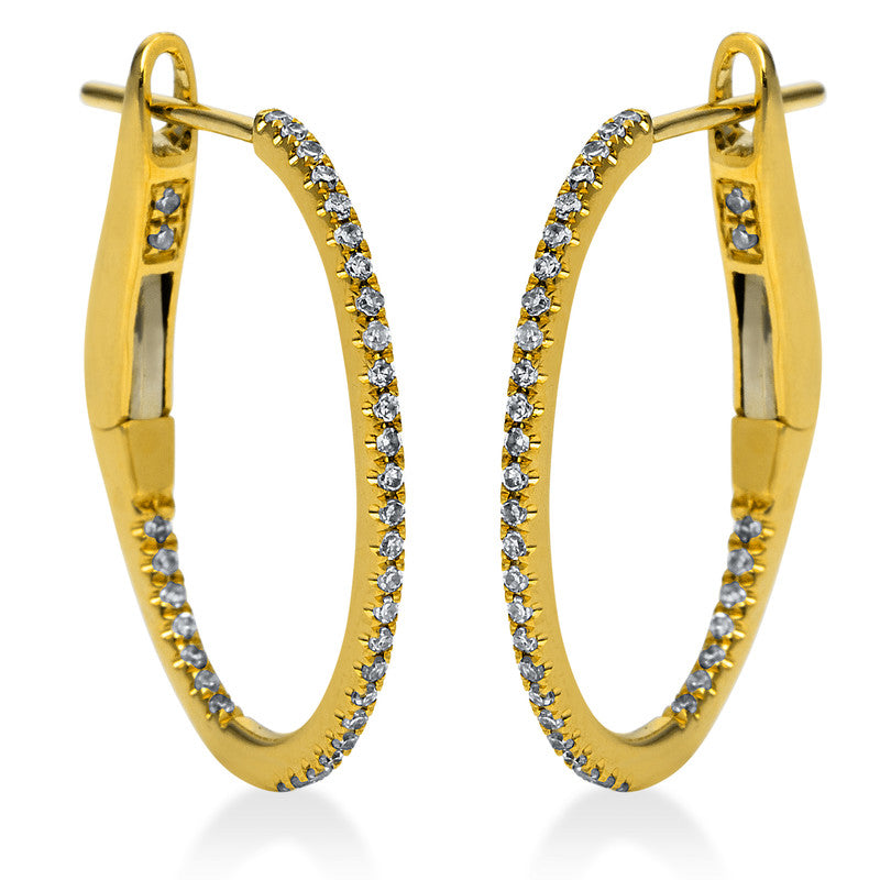 Modern Woman Creolen Gelbgold 18kt 0,14ct