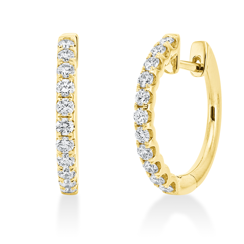 Modern Woman Creolen Weißgold 18kt 0,7ct