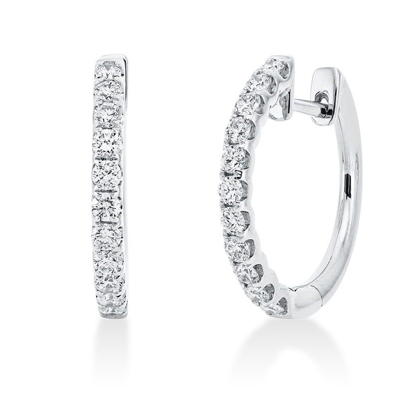 Modern Woman Creolen Weißgold 18kt 0,7ct