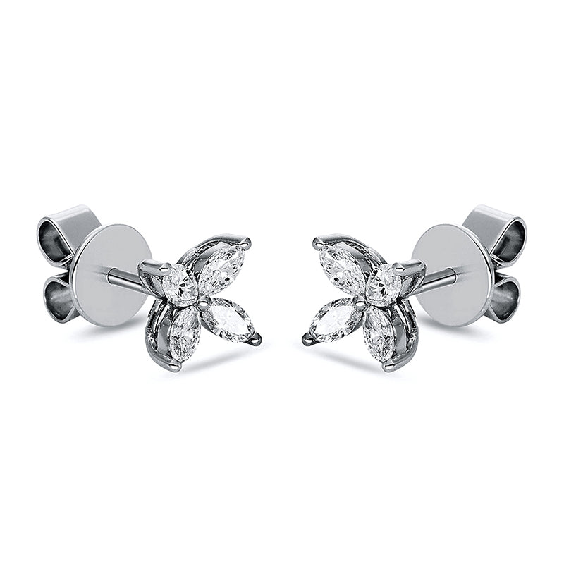 Modern Woman Ohrstecker Weißgold 18kt 0,49ct