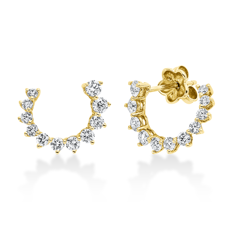 Modern Woman Ohrstecker Gelbgold 18kt 1,01ct